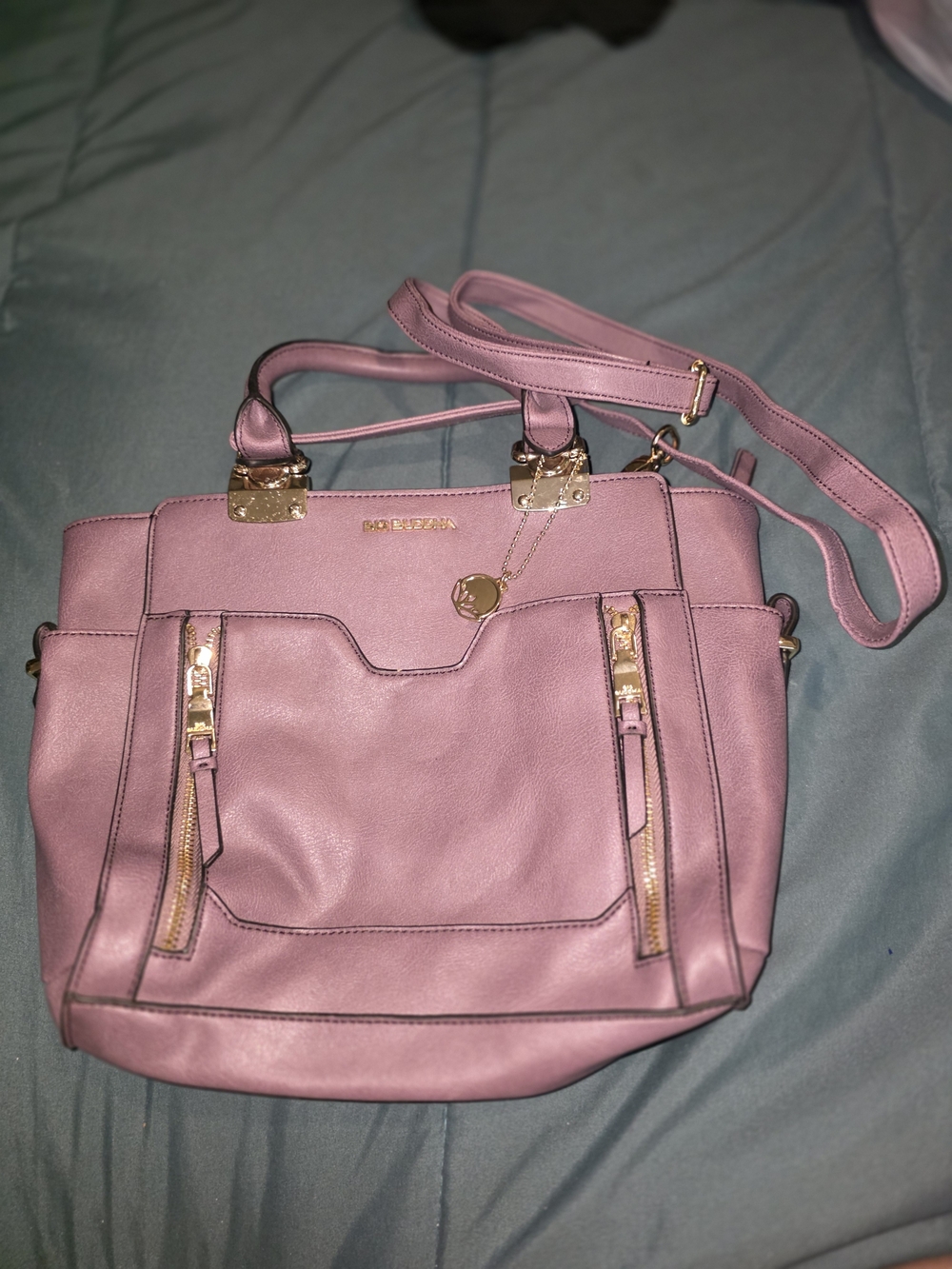 BIG buddha Tote with Gold Hardware